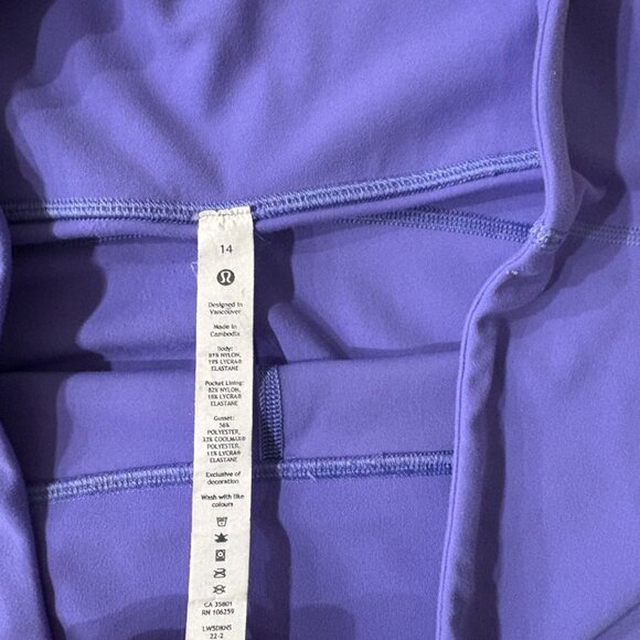 Lululemon Groove Super High-Rise Flared Pant Nulu Purple Size 14 - Picture 5 of 13